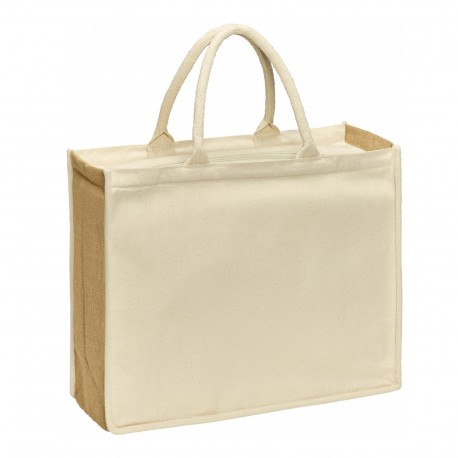 Sac isotherme en coton et jute