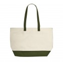 Sac shopping en coton bicolore