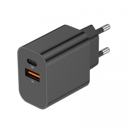 Chargeur secteur USB-C et USB-A 15W Akashi®