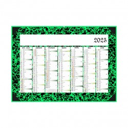 Calendrier bancaires contrecollé rigide midi 43x33,5 cm