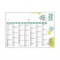 Calendrier bancaires contrecollé rigide midi 43x33,5 cm