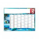 Calendrier bancaires contrecollé rigide midi 43x33,5 cm