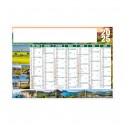 Calendrier bancaires contrecollé rigide midi 43x33,5 cm