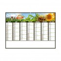 Calendrier bancaires contrecollé rigide midi 43x33,5 cm