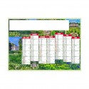 Calendrier bancaires contrecollé rigide midi 43x33,5 cm