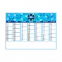 Calendrier bancaires contrecollé rigide midi 43x33,5 cm