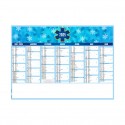 Calendrier bancaires contrecollé rigide midi 43x33,5 cm