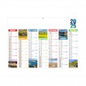 Calendrier bancaires contrecollé rigide midi 43x33,5 cm