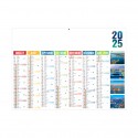 Calendrier bancaires contrecollé rigide midi 43x33,5 cm