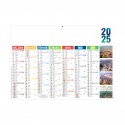 Calendrier bancaires contrecollé rigide midi 43x33,5 cm