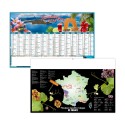 Calendrier bancaires contrecollé rigide maxi 65x40,5 cm