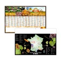 Calendrier bancaires contrecollé rigide maxi 65x40,5 cm