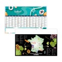 Calendrier bancaires contrecollé rigide maxi 65x40,5 cm