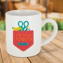 MINI MUG GRÈS BLANC QUADRI 20 CL SUBLIMATION