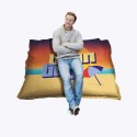 Coussin BEANBAG M 130 x 160 cm quadri recto/verso