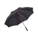 Parapluie golf en PET recyclé Ahéville Noir magenta