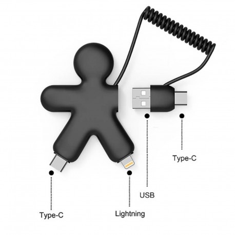 CÃ¢ble de chargement multi-connecteurs Buddy Eco