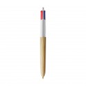 STYLO BILLE 4 COULEURS WOOD STYLE White/Natural wood