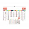 CALENDRIER MEDIUM CONTRECOLLE RIGIDE DOS BLANC