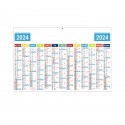 CALENDRIER MEDIUM CONTRECOLLE RIGIDE DOS BLANC