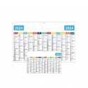 CALENDRIER MEDIUM CONTRECOLLE RIGIDE DOS BLANC