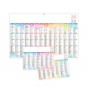 CALENDRIER MEDIUM CONTRECOLLE RIGIDE DOS BLANC