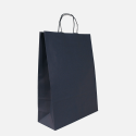 SAC PAPIER KRAFT COULEUR ANSES TORDADÉES 32X12X42CM MARQ R/V A CHAUD