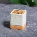 Enceinte BluetoothÂ® en chanvre et bois