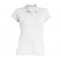 Polo femme coton piquÃ© peignÃ© 210 g blanc