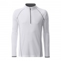 Maillot de running homme James & Nicholson® manches longues