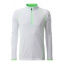 Maillot de running homme James & Nicholson® manches longues