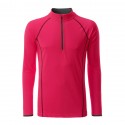 Maillot de running homme James & Nicholson® manches longues