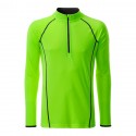 Maillot de running homme James & Nicholson® manches longues